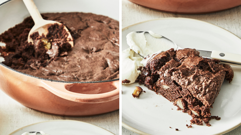 Molten Chocolate and Chestnut Cake