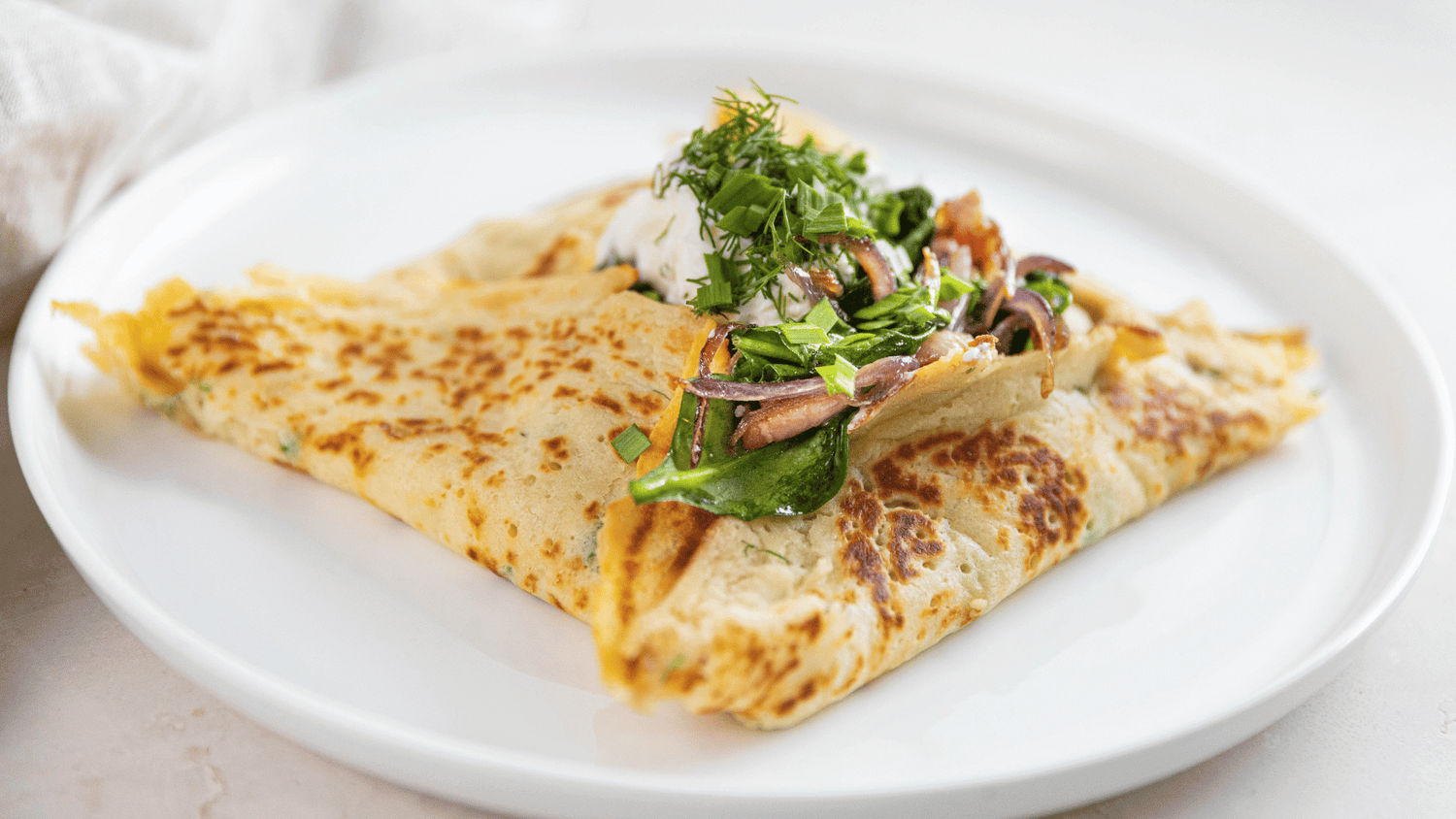 Pancetta, Spinach & Goat Cheese Crepe