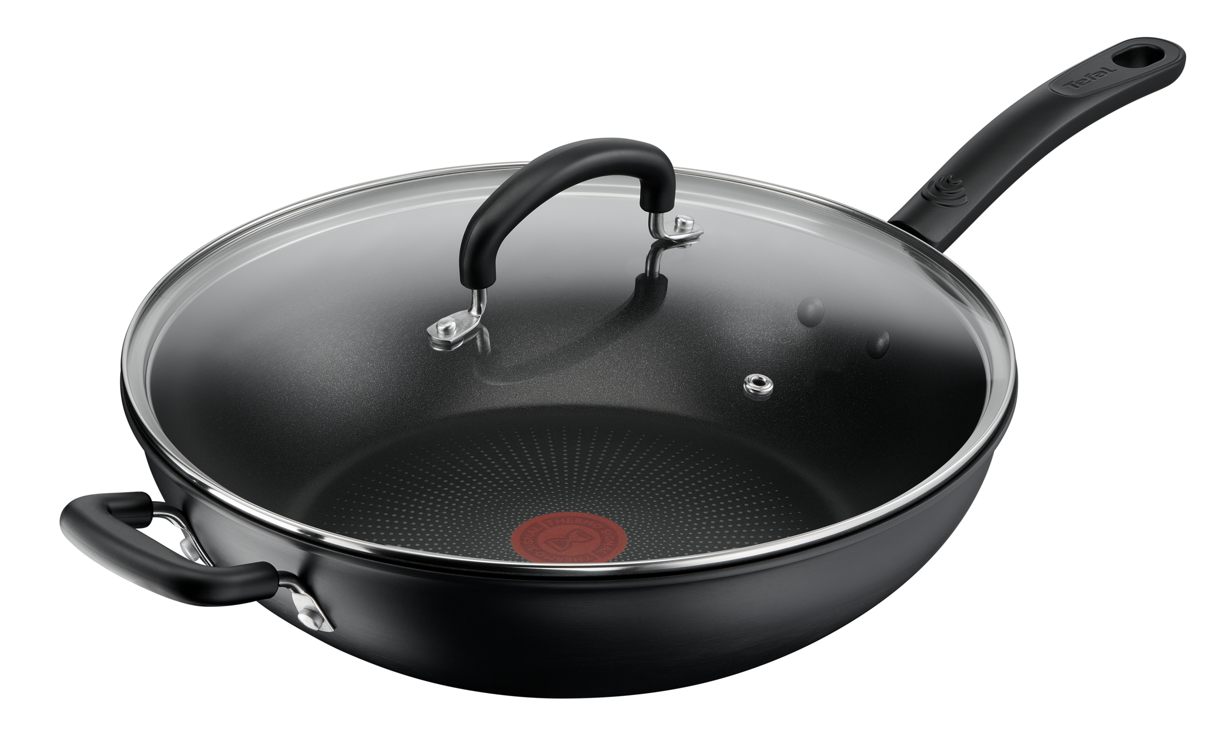 User manual and frequently asked questions Tefal Specialty Hard Anodised Non-Stick Wok 32cm + Lid