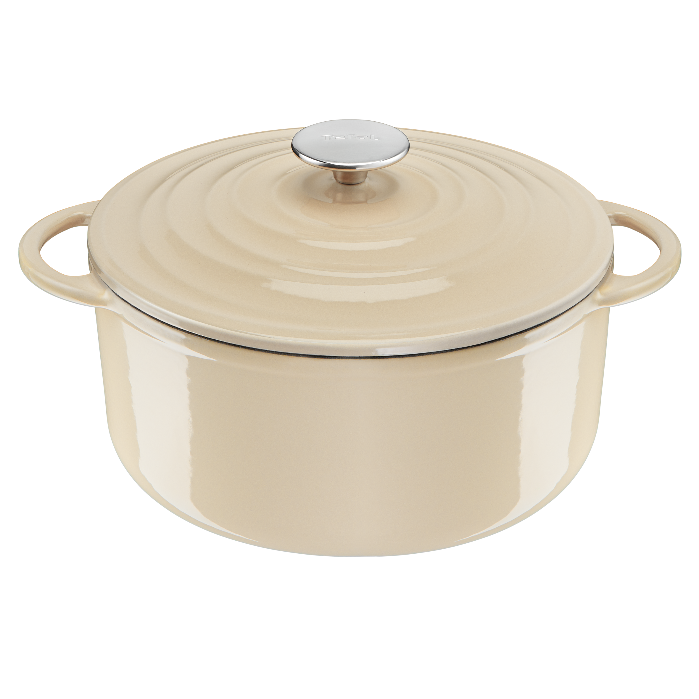 User manual and frequently asked questions Tefal LOV Induction Cast Iron Beige Stewpot 25cm/5L + Lid