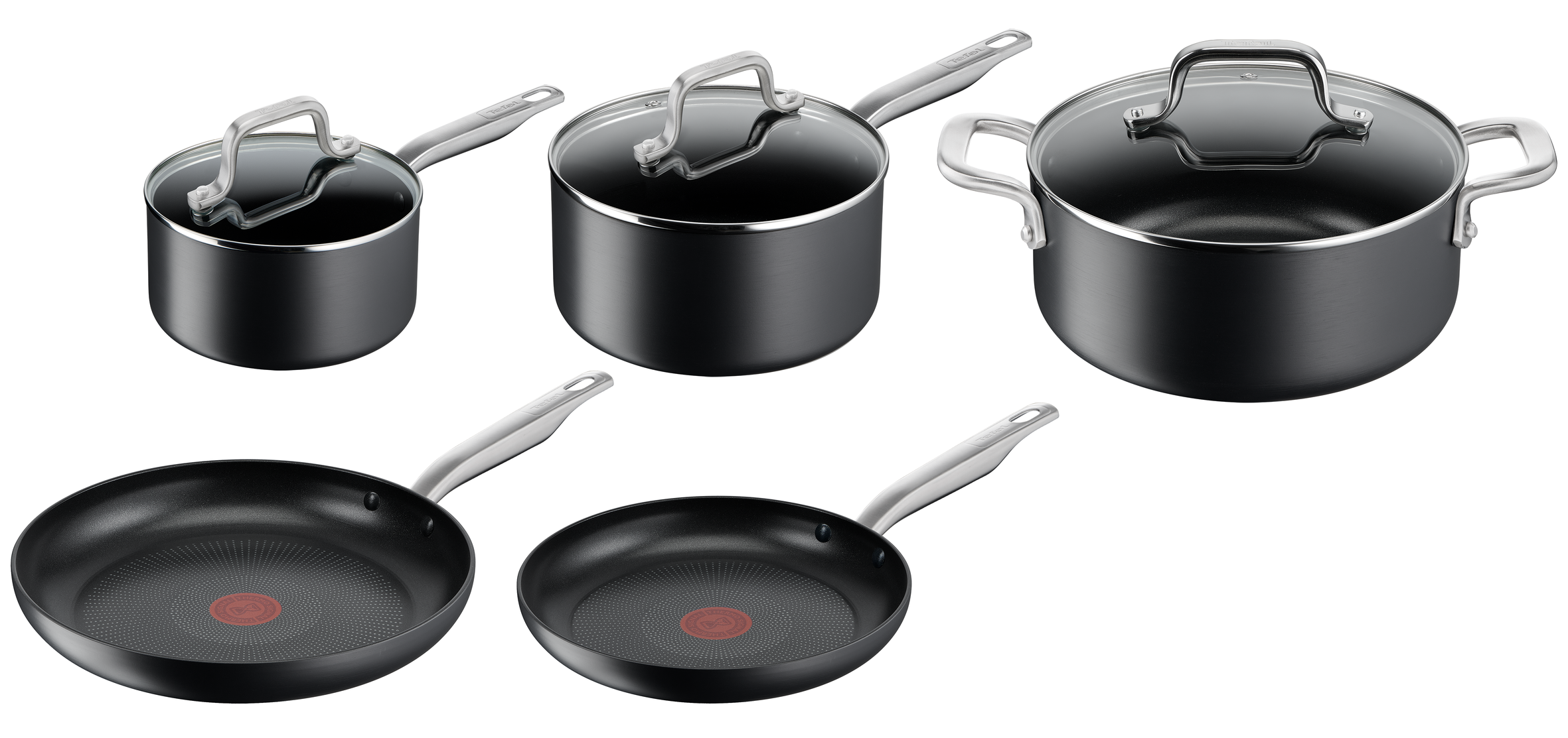 User manual and frequently asked questions Tefal Premium Specialty Hard Anodised Induction Non-Stick 5pc Set