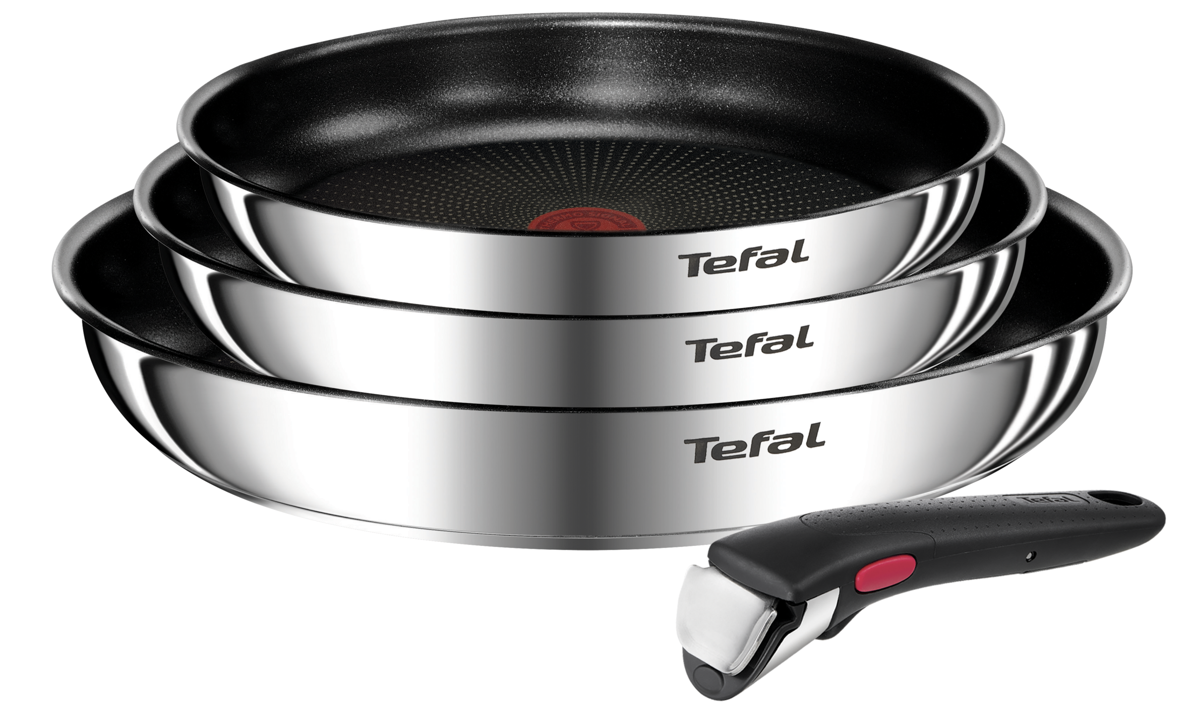 User manual and frequently asked questions Tefal Ingenio Emotion Induction Non-stick Stainless Steel 4pc Frypan Set