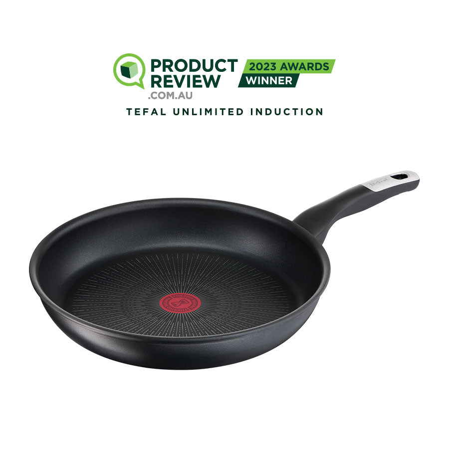 User manual and frequently asked questions Tefal Unlimited Non-Stick Induction Frypan 32cm