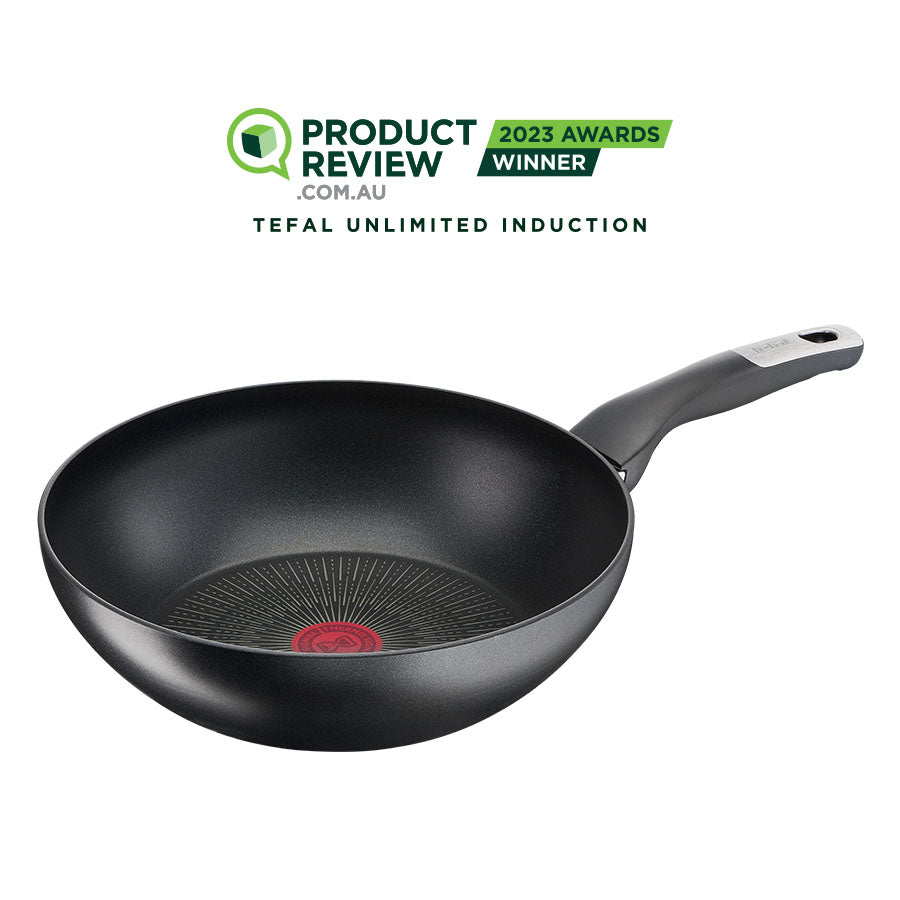 User manual and frequently asked questions Tefal Unlimited Non-Stick Induction Wok 28cm