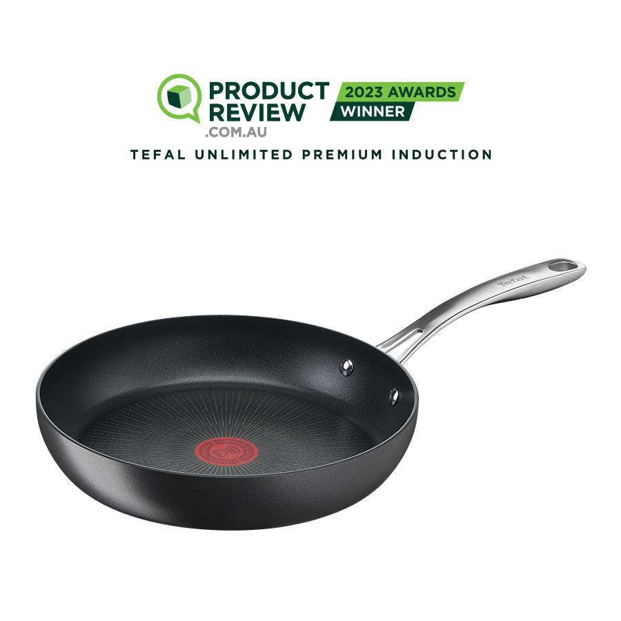 User manual and frequently asked questions Tefal Unlimited Premium Non-Stick Induction Frypan 30cm