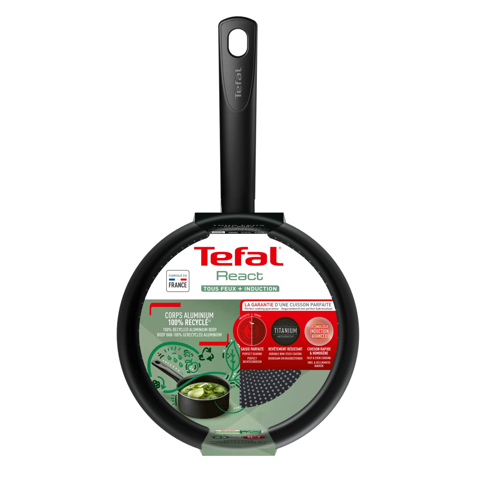 Tefal React Induction Non-Stick Saucepan 18cm/1.9L