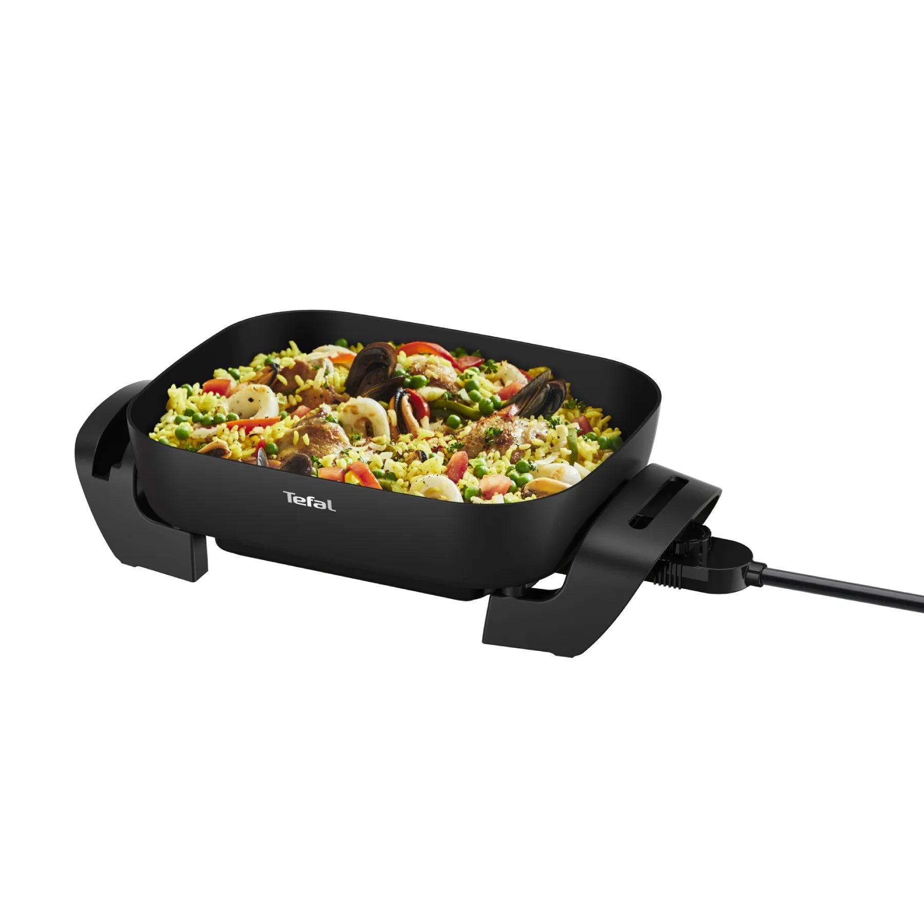 Tefal Easy Banquet Electric Frypan KC6018 in use