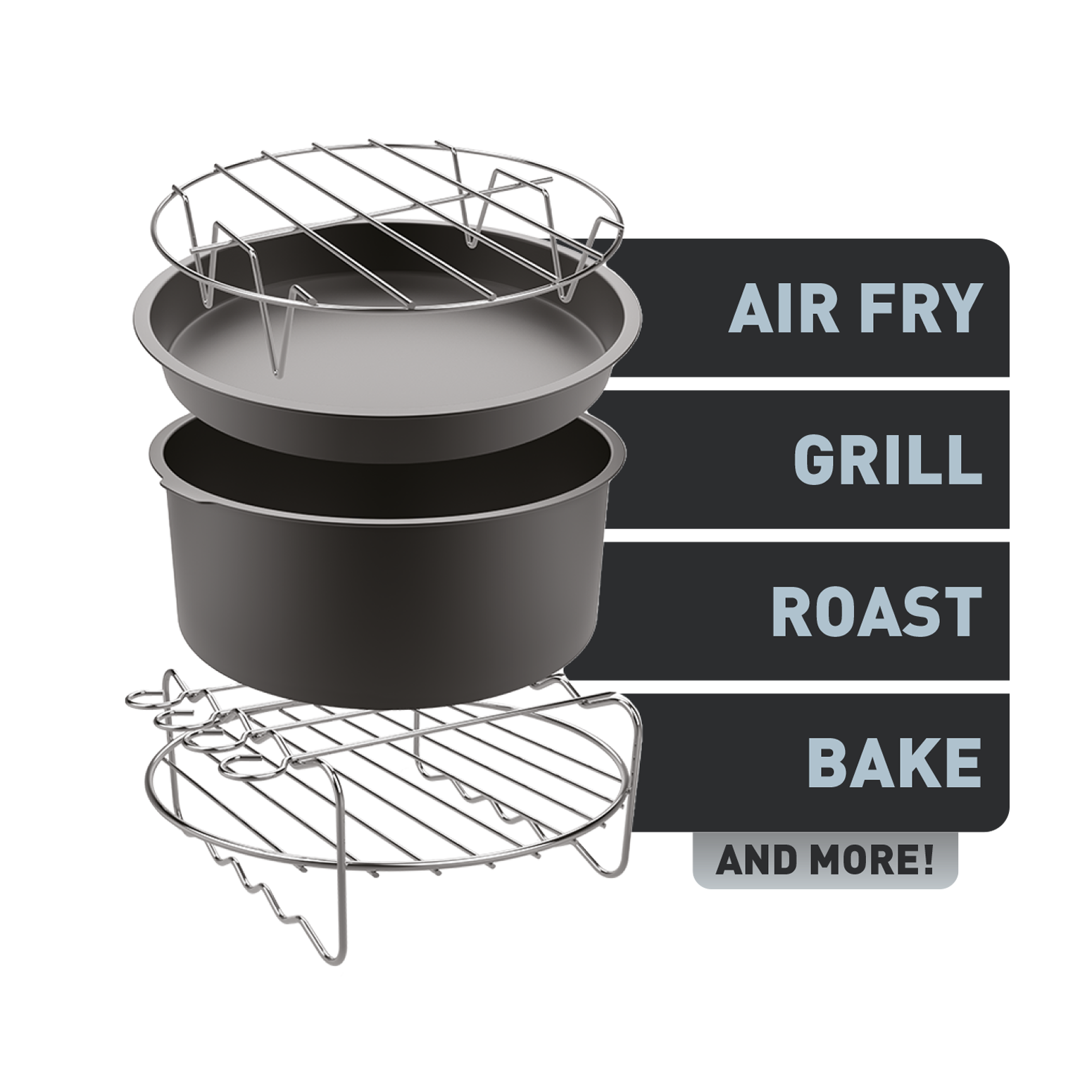 User manual and frequently asked questions Tefal Air Fryer Accessory 17cm (Set of 4) -  XA1120