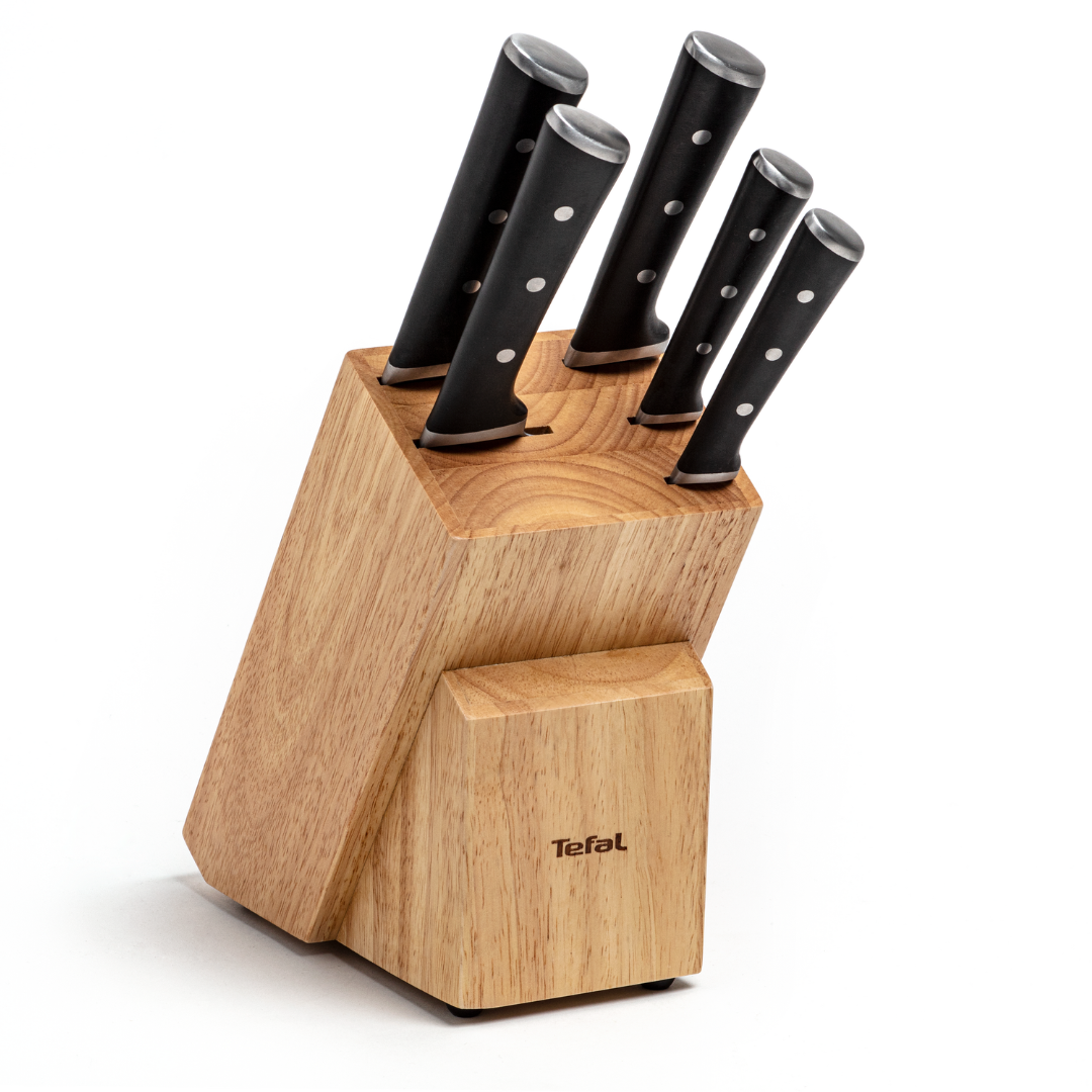 User manual and frequently asked questions Tefal Ice Force Stainless Steel 6pc Knife Set with Block