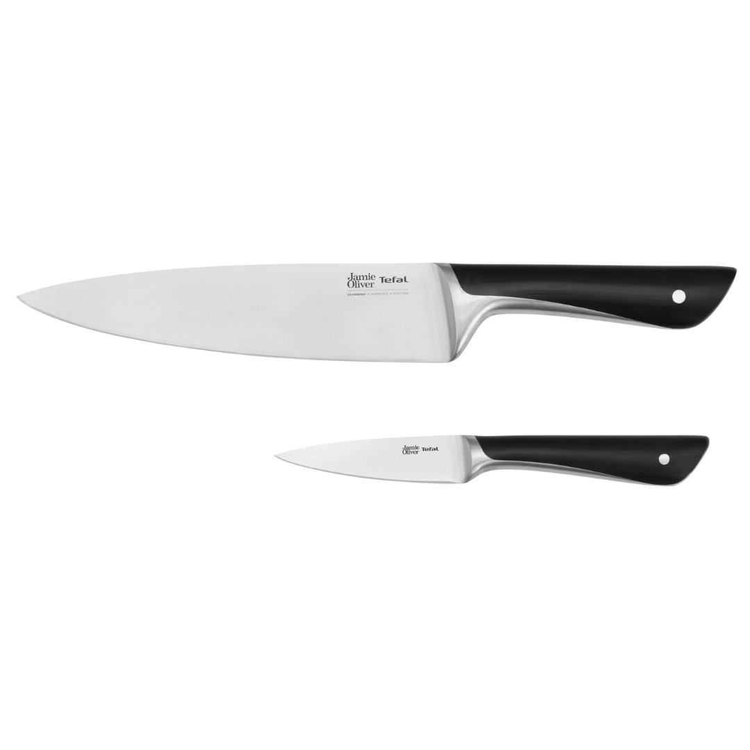 User manual and frequently asked questions Jamie Oliver by Tefal Stainless Steel The Essential 2pc Knife Set