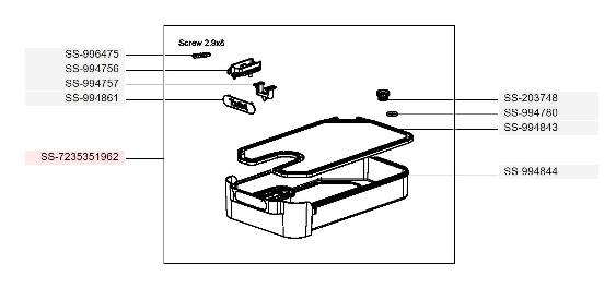 Tefal FR8040 Container/complete Replacement Part - SS7235351962