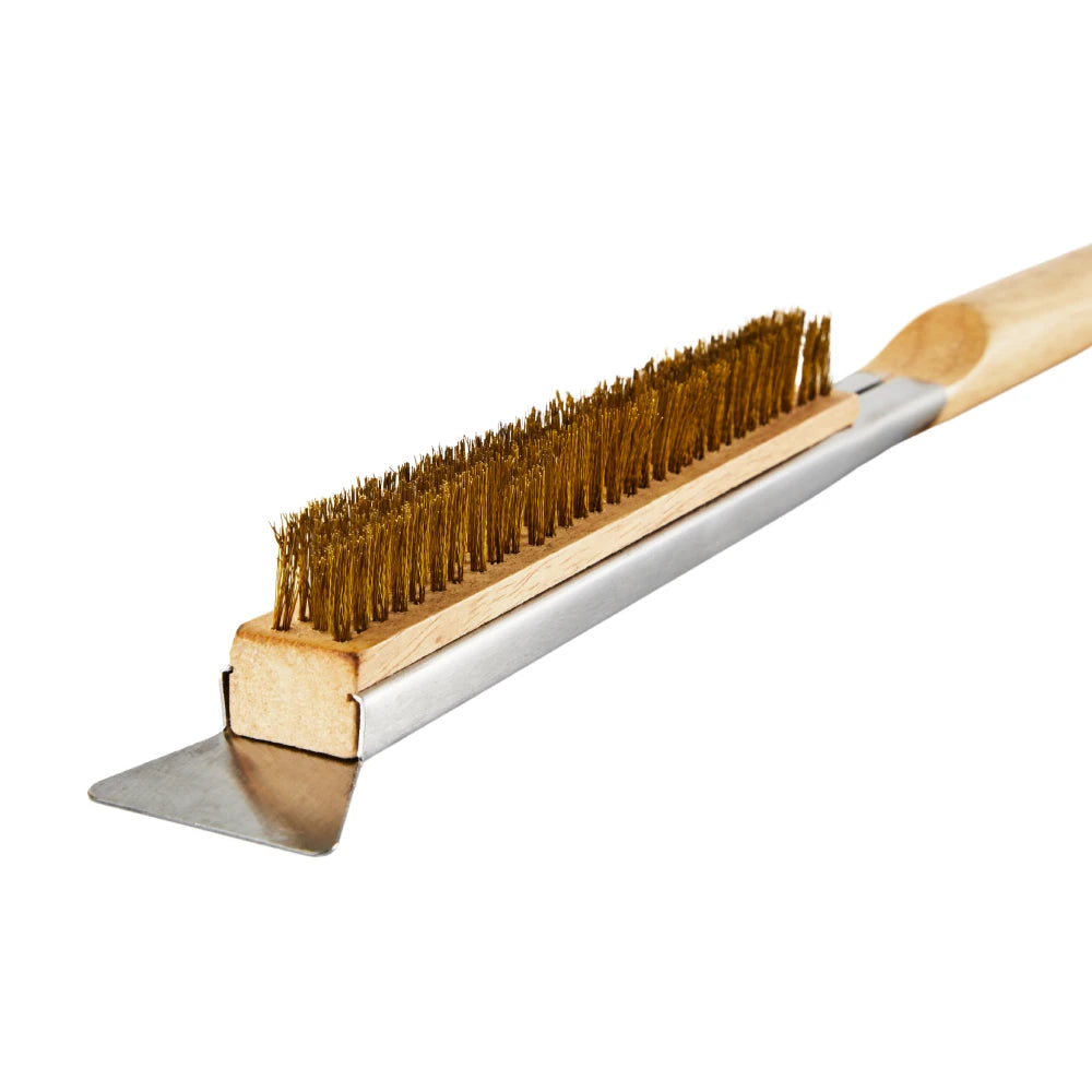 Tefal Pizza Pronto Cleaning Brush XA406000 Closeup metal bristles