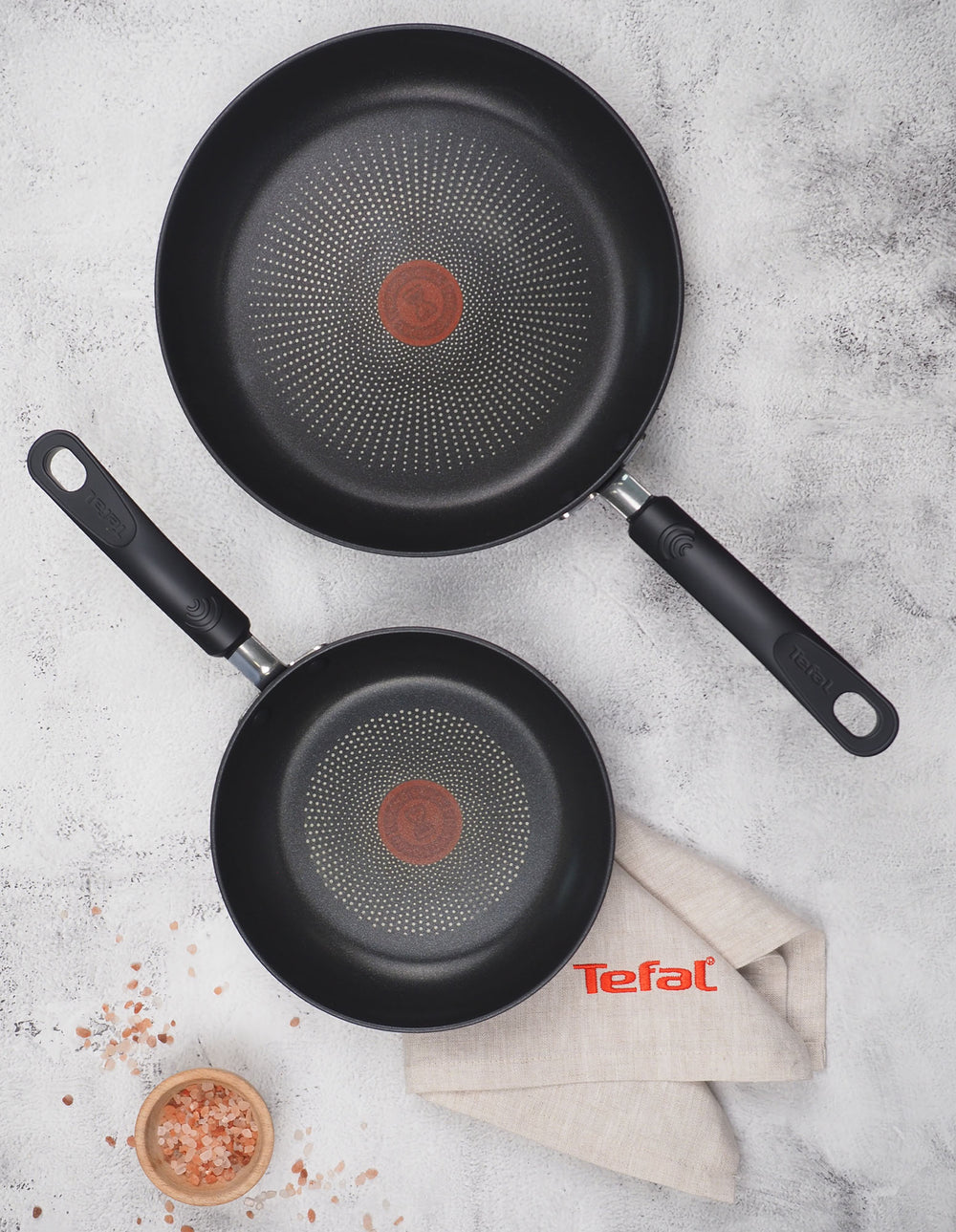 Tefal Specialty Hard Anodised Non Stick Twin Pack Frypans 2026cm 4147