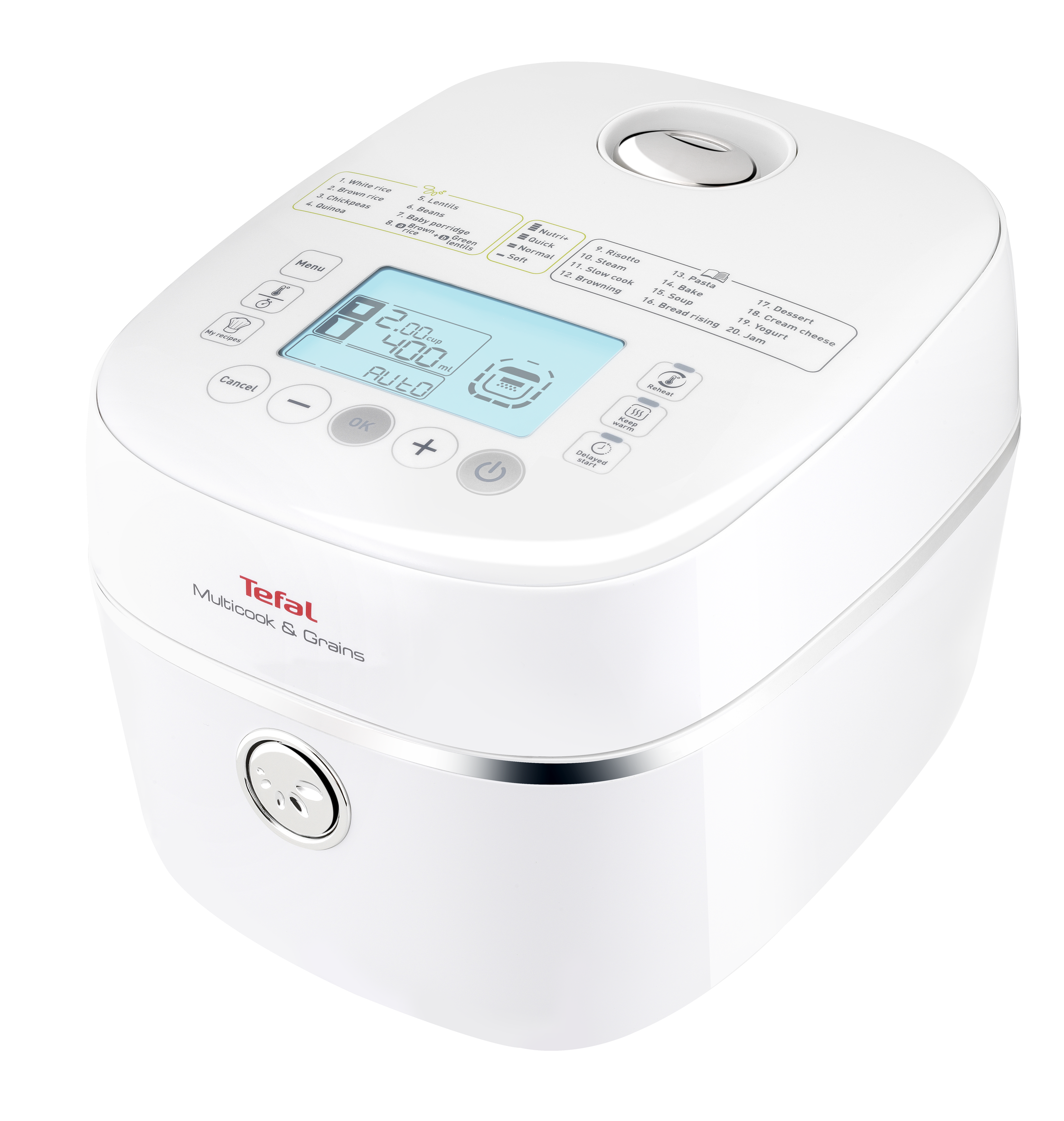 User manual and frequently asked questions Tefal Multicook and Grains RK900 Rice and Grains Cooker